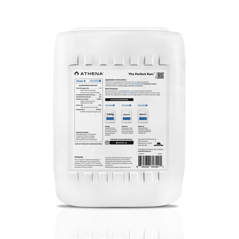 Athena Blended Line Grow A+B 18.9 l (5 gal) - Growshop360