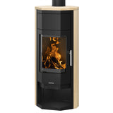 Justus Usedom 5 W+ 2.0 Kaminofen Stahl Schwarz/Sandstein 2