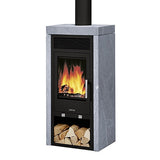 Justus Sylt Kaminofen 6 kW raumluftunabhängig Specksteinkeramik 124 m³ A+ 2