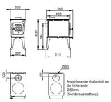 Jøtul F 602 ECO Gussofen 4,9 kW mit Kochplatte – raumluftunabhängig vorbereitet 5